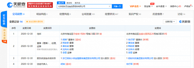 胡喜卸任北京螞蟻云金融信息服務(wù)董事長(zhǎng)，聚焦金融科技外包服務(wù)新動(dòng)向
